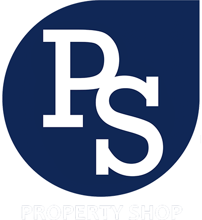 Property Shop logo on dark